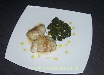 INVOLTINI DI BRANZINO CON CAPESANTE